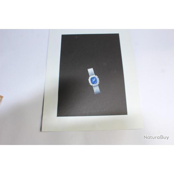 Dessin original montre bijoux design environ 1970