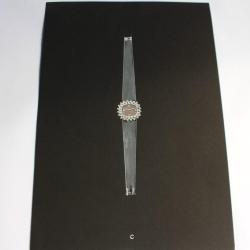 Dessin original montre bijoux design environ 1970