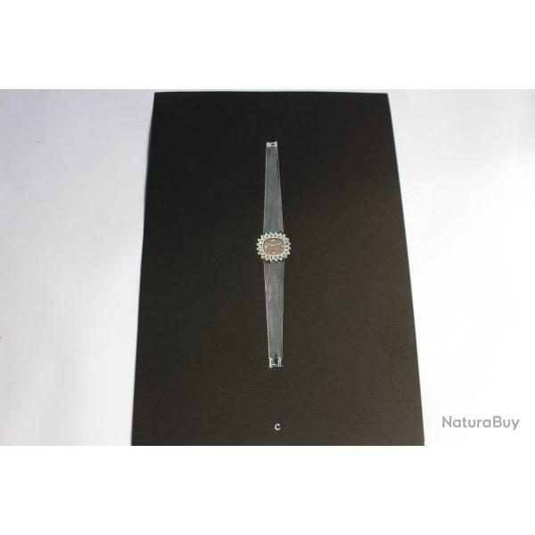 Dessin original montre bijoux design environ 1970