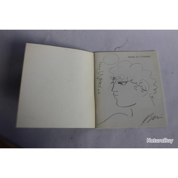 HANS ERNI dessin original livre  HANS ERNI Mus�e Ath�n�e Gen�ve 1980