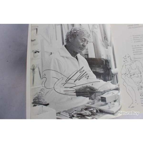 HANS ERNI dessin original livre  HANS ERNI Mus�e Ath�n�e Gen�ve 1984