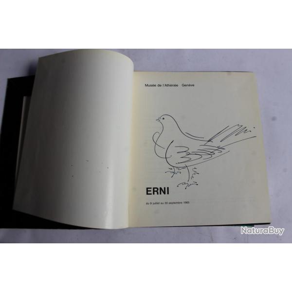Hans Erni dessin original livre  Erni  du Mus�e Ath�n�e Gen�ve 1965