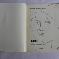 Hans Erni dessin original livre  Erni  du Mus&eacute;e Ath&eacute;n&eacute;e Gen&egrave;ve 1965
