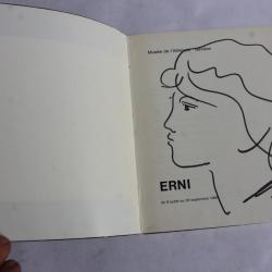 Hans Erni dessin original livre  Erni  du Mus&eacute;e Ath&eacute;n&eacute;e Gen&egrave;ve 1965