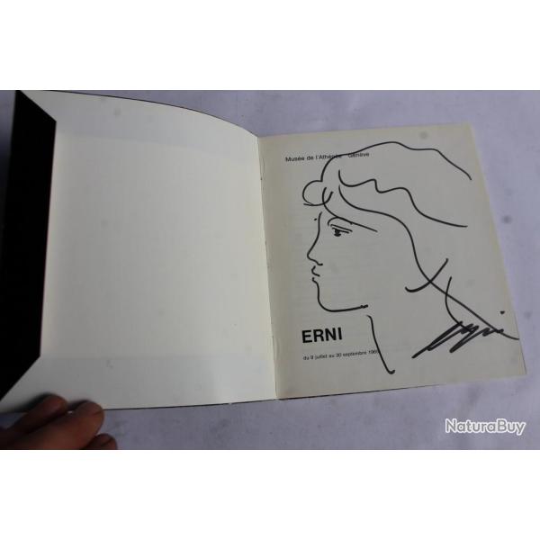 Hans Erni dessin original livre  Erni  du Mus�e Ath�n�e Gen�ve 1965