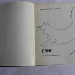 Hans Erni dessin original livre  Erni  Mus&eacute;e de l'Ath&eacute;n&eacute;e Gen&egrave;ve 1965