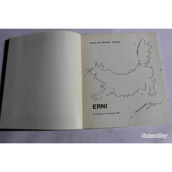 Hans Erni dessin original livre  Erni  Mus�e de l'Ath�n�e Gen�ve 1965