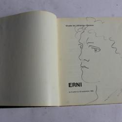 Hans Erni Dessin original livre Erni Mus&eacute;e de l'Ath&eacute;n&eacute;e Gen&egrave;ve 1965