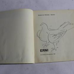 Hans Erni dessin original livre  Erni  Mus&eacute;e de l'Ath&eacute;n&eacute;e Gen&egrave;ve 1965