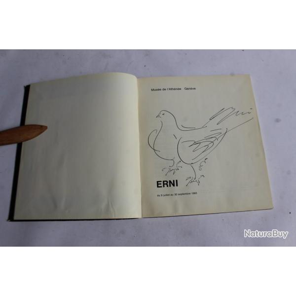 Hans Erni dessin original livre  Erni  Mus�e de l'Ath�n�e Gen�ve 1965