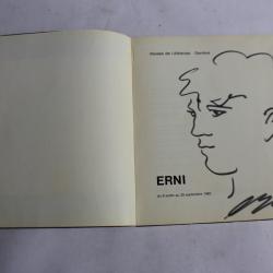 Hans Erni dessin original livre  Erni  du Mus&eacute;e Ath&eacute;n&eacute;e Gen&egrave;ve 1965