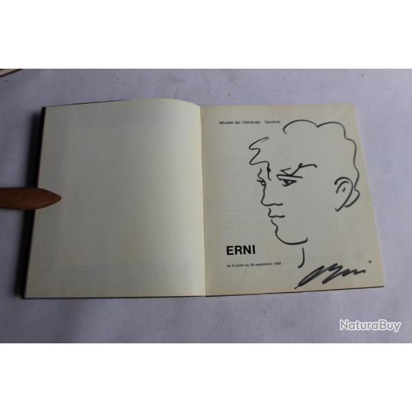 Hans Erni dessin original livre  Erni  du Mus�e Ath�n�e Gen�ve 1965