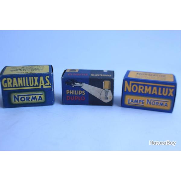 Ampoules automobiles Philips Duplo Granilux Norma Normalux