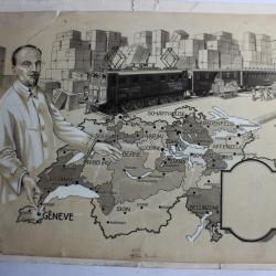 Dessin original C.F.F. Suisse Chemin de Fer