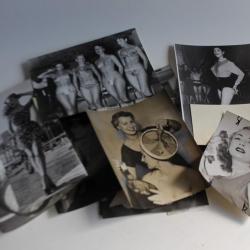 Lot photos jolies femmes Pin-up mannequins 1950