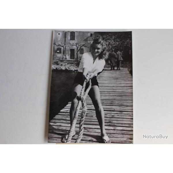 Photo Claude Farell au Festival de Cannes 1953