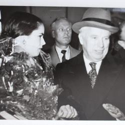 Photo Charlie Chaplin et Oona 1952 cinéma