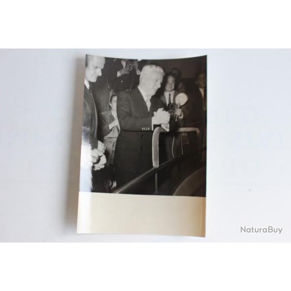 Photo Charlie Chaplin Limelight Biarritz cin�ma Paris 1952