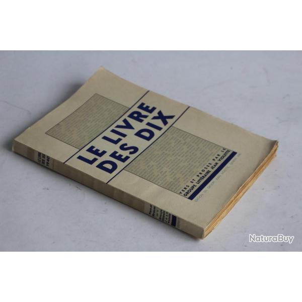 Le livre des Dix Vers et proses Jean Violette 1940