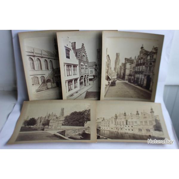 Photos Bruges Belgique fin XIXe si�cle