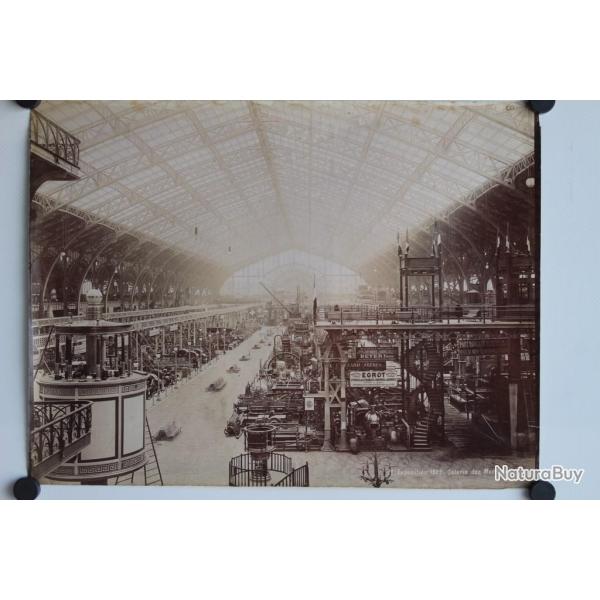 Photo J.D. Exposition Paris 1889 - Galerie des Machines