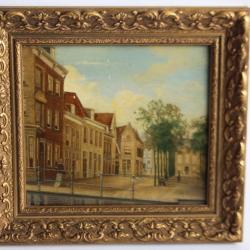 Tableau peinture à l'huile 1877