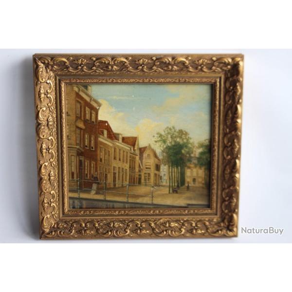 Tableau peinture � l'huile 1877