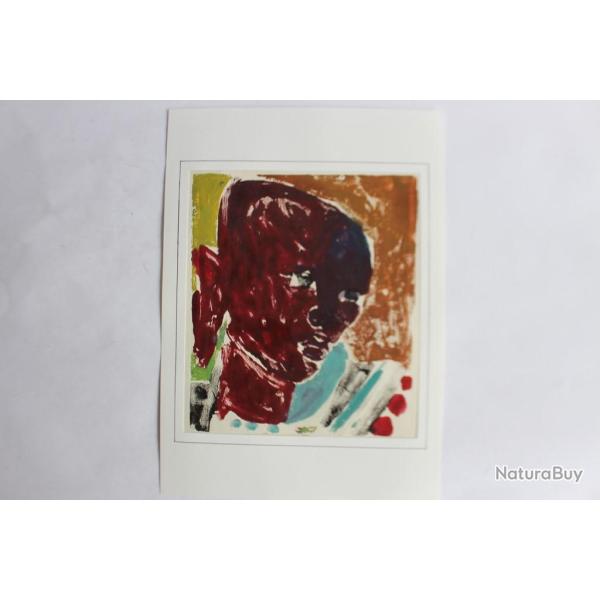 Aquarelle originale Afrique portrait homme