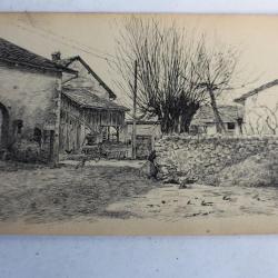 Dessin original Ferme Haute-Savoie par A.DECKER 1903
