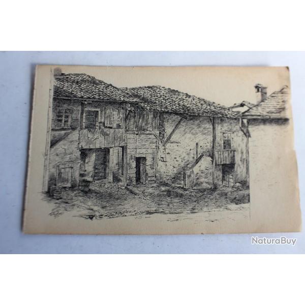 Dessin original Ferme Suisse par A.DECKER 1903