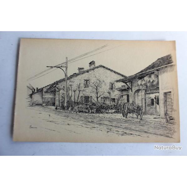 Dessin original Ferme Haute-Savoie par A.DECKER 1903