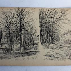 Dessin original Haute-Savoie par A.DECKER 1903