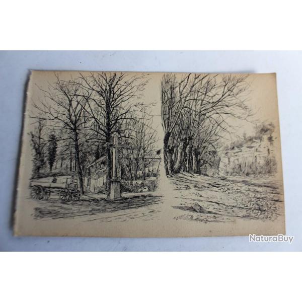 Dessin original Haute-Savoie par A.DECKER 1903
