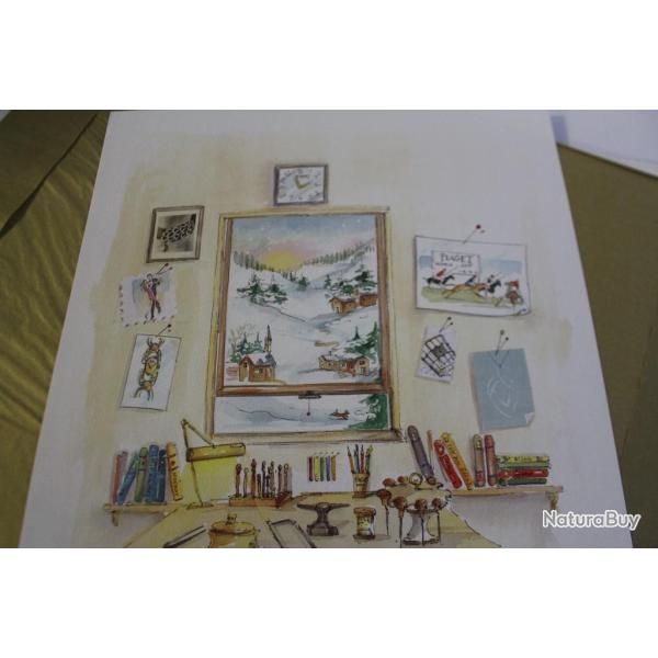 PIAGET lithographie limit�e a 300 ex par Florine Asch montres bijoux