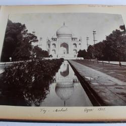 Album de photos et aquarelles Indes Taj-Mahal Boers Pakistan