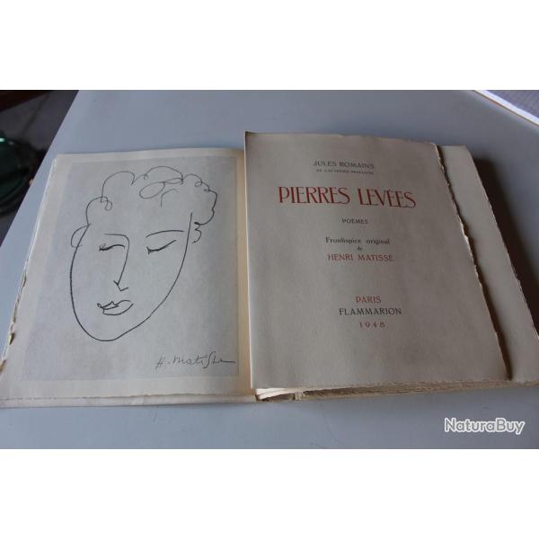 Henri MATISSE lithographie originale sign�e Pierres Lev�es 1948