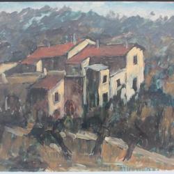 Tableau Jean TAVERNIER pont Carouge Genève