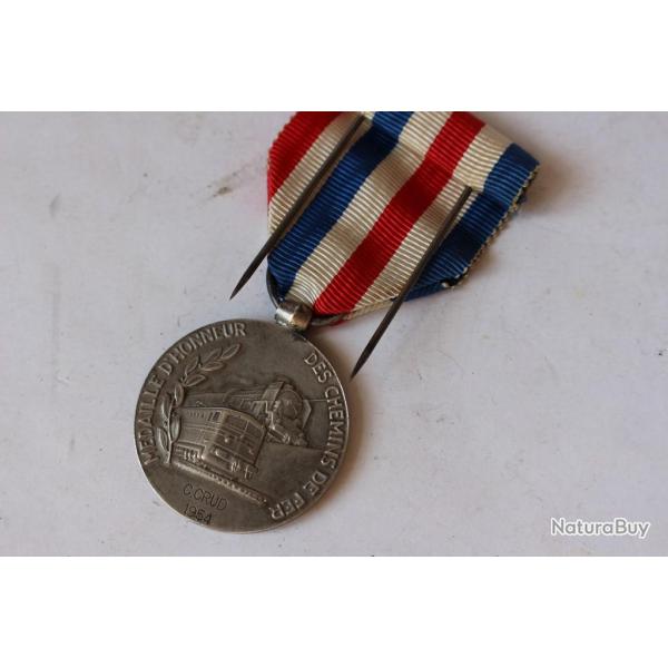 M�daille d'honneur des Chemins de fer 1954 GUIRAUD Georges