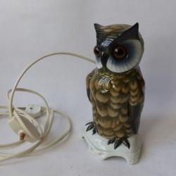 Veilleuse porcelaine Hibou