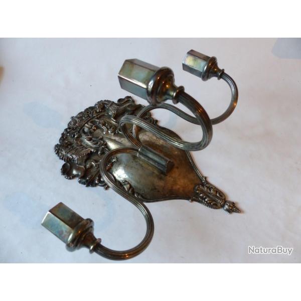 Bougeoir en applique Sheffield Antiquits Argneterie