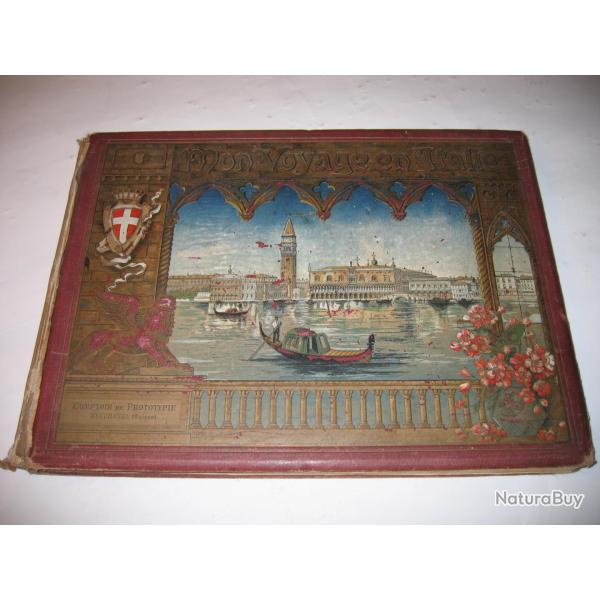 Livre Mon voyage en Italie A. Spuhler photographies phototypie