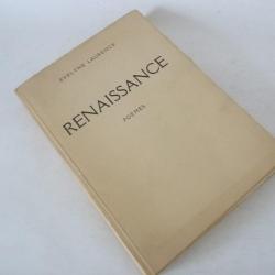 Livre Renaissance Poèmes signé Evelyne Laurence