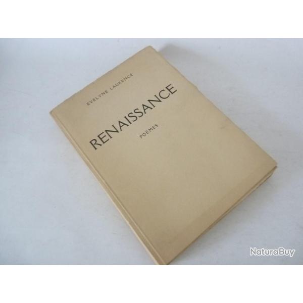 Livre Renaissance Pomes sign Evelyne Laurence