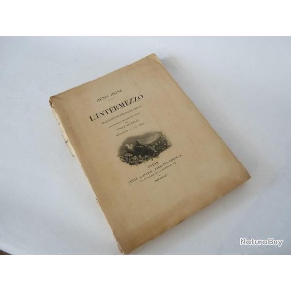 Livre L'Intermezzo Henri Heine 1914 illustrations Emile Nourigat