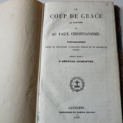 Livre Le coup de grâce au papisme ou au faux christianisme Fred Fuchs
