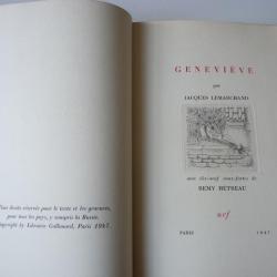 Livre Geneviève Jaques Lemarchand 1947