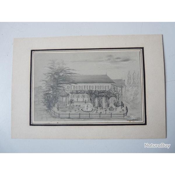 Dessin original au crayon Saint Georges Morin