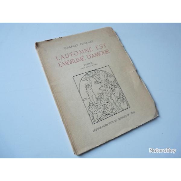 Livre  L'Automne est Embrume d'Amour  Charles Fournet De Traz