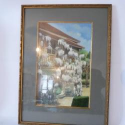 Tableau Peinture à l'huile Glycines