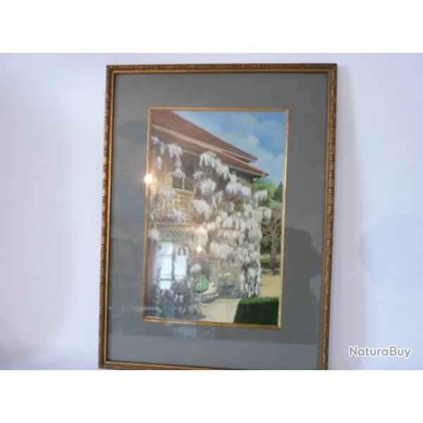 Tableau Peinture � l'huile Glycines